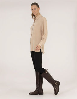 Bej Comfort Fit Uzun Kollu G_mlek - Pierre cardin фото 4