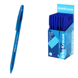 Цена за 50 шт. Ручка шариковая ErichKrause R-301 Stick Original 1.0, цвет чернил синий (в коробке по 50 шт.)