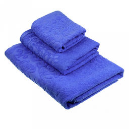 Полотенце махровое Гармония 50х90см, гладкокрашенное, 350г/м2, темно-голубой (Россия)