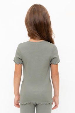 КР 301989/зеленый чай к565 фуфайка (футболка) для дев - Crockid фото 3