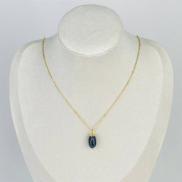 Кулон на цепочке из Сапфира 45 см +