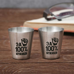 Подарочный набор Настоящий мужик: нож мультитул, стопки 2 шт. ? 30 мл - Сима-ленд фото 3