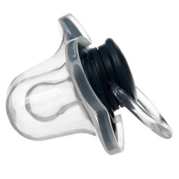 Соска - пустышка силиконовая классическая M&B, от 0 мес., с колпачком, синий