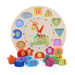 Пазл вкладыш -шнуровка Часики в коробке - Щепочка фото 3