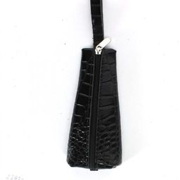 Футляр для ключей Croco-кл-505 (на молнии) натуральная кожа черный крокодил (200) 229824
