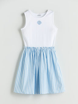 Bisiklet Yaka K?z ?ocuk Elbise