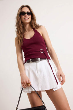 M_rd_m Boyundan Ba_lamal_ V_cudu Saran Crop Ba_lama Detayl_ Triko _nce Bluz TWOSS26BZ00308