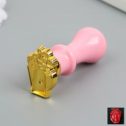 Печать для сургуча с пластиковой ручкой фигурная «Лейка с цветами», 6.3 см