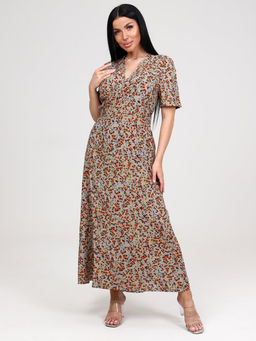 514 ПЛАТЬЕ-ХАЛАТ (Светло-серый) - А-дина фото 3