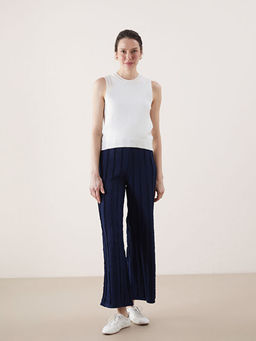 Beli Lastikli Dokulu Geni? Pa?a Kad?n Pantolon