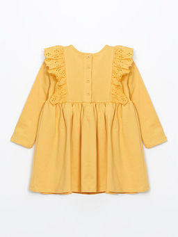 Bisiklet Yaka F?rf?r Detayl? Uzun Kollu K?z Bebek Elbise - Waikiki фото 2