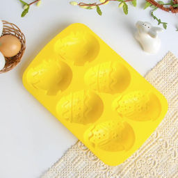 Силиконовая форма Зайцы и цыплята на Пасху, 17.1?26 см