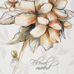 Полотенце Этель Floral mood 40х73 см, 100% хл, репс 210 гр/м2  фото 4