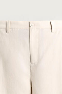 PANTAL?N FLUIDO PLIEGUES LATERALES / Crudo medio - Zara фото 12