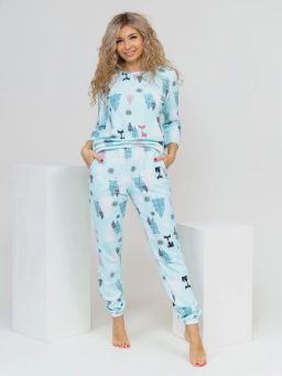 Костюм женский Текс-Плюс, цвет бирюзовый