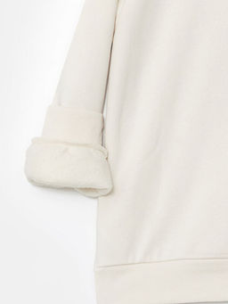 Minnie Mouse Bask?l? K?z ?ocuk Kal?n Sweatshirt ve Tayt