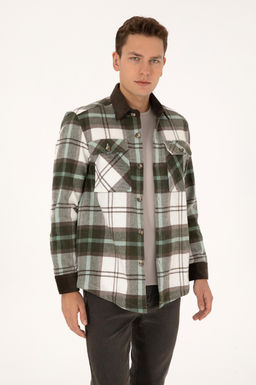 Erkek A__k Haki Uzun Kollu G_mlek - U.s. polo assn фото 3