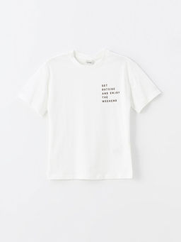 Oversize Bisiklet Yaka Erkek ?ocuk Ti??rt