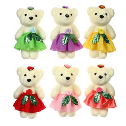 Цена за 12 шт. Игрушка из пенопласта «Мишка с цветком», МИКС