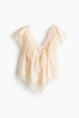 Blusa con detalles de encaje