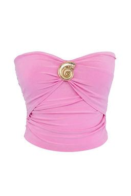 Trendyolmilla Limited Edition Siyah Aksesuar Detayl? Straplez Orme S?k Bluz TPRSS25BZ00032 фото 32