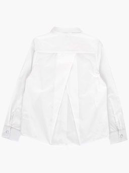 Рубашка для девочки белая школьная одежда UD 7818 белый - Mini maxi фото 5