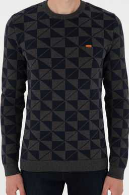 Мужской свитер антрацитового меланжа - U.s. polo assn фото 6