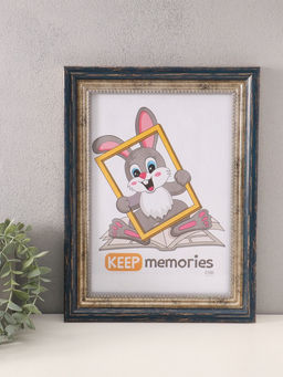 Фоторамка для фото 21×30 см «Любава», пластик, синий, (пластиковый экран)