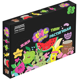 Набор слаймов "Slime boom. Взрывной фрукт" 20шт*70мл, с блестками (533/534/535/547/548, "ТРИ СОВЫ")