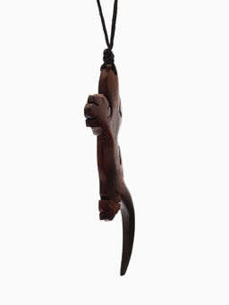 Кулон «Ящерица», дерево соно