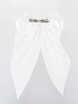 Цена за 2 шт. Заколка-автомат для волос "Абель" 35х19 см, белый