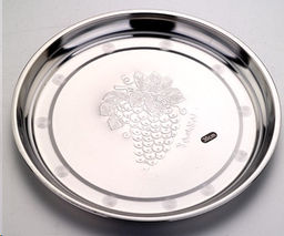 Блюдо 30 см металл с декором Виноград /h=2,5/ L-39 /уп 150/ 0.111 - Галеонтрейд фото 3