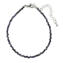 Браслет из Иолита (кордиерит) шарик гр.2мм, 19см