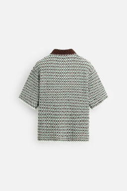 JACQUARD KNIT POLO SHIRT - Zara фото 10