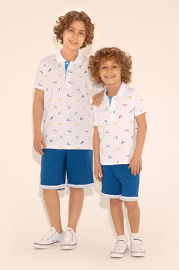 Футболка U.S. Polo Assn для мальчиков из хлопка белая  фото 9