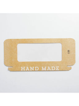 Цена за 10 шт. Коробка для шоколада, кондитерская упаковка, «Hand made», с окном, 17.3×8.8×1.5 см