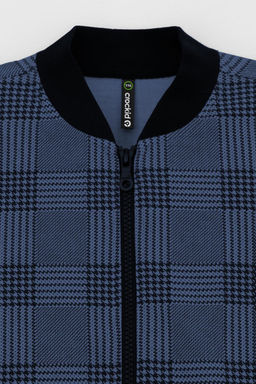 КР 302682-1/грозовая туча,костюмная клетка жакет (бомбер) для мал