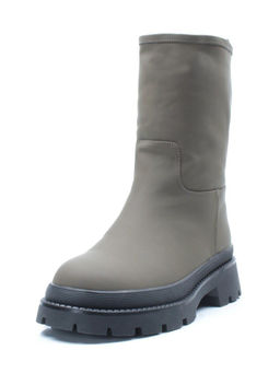 04-C188M Ботинки зимние женские (натуральная кожа (нубук) натуральный мех)