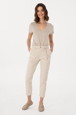 Kad_n Ekru Jean Pantolon Sepette S_rpriz _ndirim - U.s. polo assn фото 3