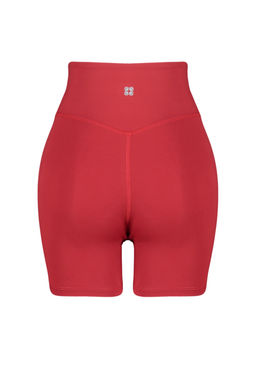 TRENDYOLMILLA K?rm?z? F?rcal? Soft Kumas Ic Bel Cep Detayl? Orme Spor Sort/K?sa Tayt THMSS24TY00020 фото 15