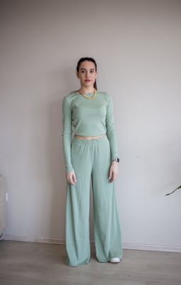 турецкий модал кашкорсе Костюм , цвет мята - Knitka wear фото 7