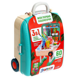 Набор для опытов Моя первая лаборатория. Новый год, стол 3 в 1, 60 опытов - Эврики фото 59