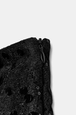 SEQUINNED WRAP SKORT - Zara фото 6