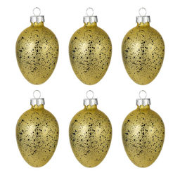 Набор из 6-ти изделий декоративных подвесных "Яйцо" (4*6,5), L14 W14 H4,5 см
