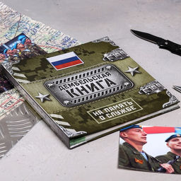 Дембельская книга на ленте Герой, 32 листа, 20 х 20 см - Семейные традиции фото 2