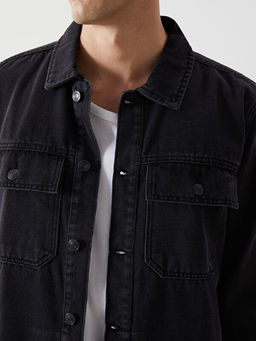 Standart Kal?p Erkek Jean Ceket