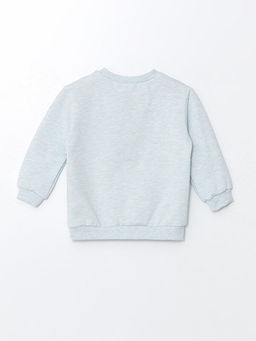 Bisiklet Yaka Uzun Kollu Bask?l? Erkek Bebek Sweatshirt ve E?ofman Alt 2li Tak?m - Waikiki фото 3