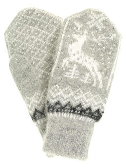 Варежки женские "Олень и узор" ПП 3235-4