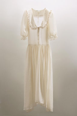 FLOWING LACE MIDI DRESS - Zara фото 3