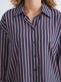 ?izgili Oversize Kad?n G?mlek Tunik